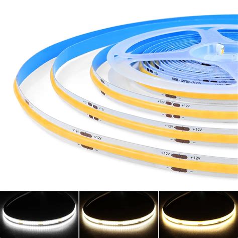 M Fob Cob Led Strip Lights High Density Flexible Diode Tape Light