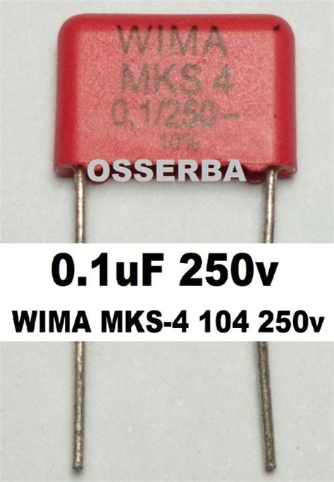 1 Buah 0 1 250v WIMA MKS 4 0 1 Uf 104 100n 100v High End Capacitor