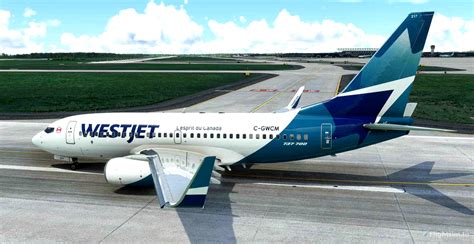 Westjet 2018 Livery C Gwcm Pmdg B737 700 Pro Microsoft Flight