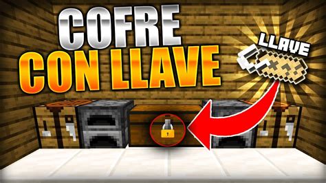 COMO HACER Un COFRE Con LLAVE En MINECRAFT SIN MODS FACIL Y RAPIDO