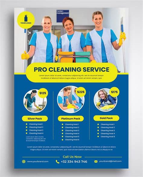 Cleaning Service Flyer Template PSD Cleaning Service Flyer Cleaning