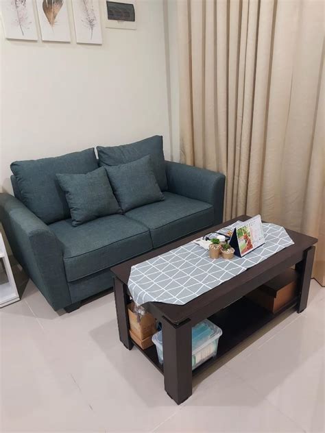 Sofa 2 Seater Dan Meja Coffee Table Dan Meja Sudut Perabotan Rumah Di