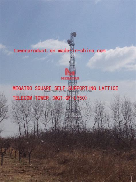 Megatro Square Self Supporting Lattice Telecom Tower Mgt Gf Lt