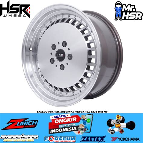 Jual Velg Mobil Racing Celong Ring 17 Murah Hsr Sasebo Lebar 7 5 Lubang