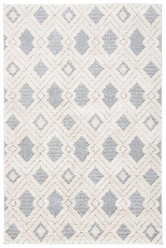 Safavieh Martha Stewart Lucia Shag Area Rug White Light Gray X