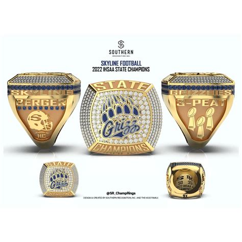 Skyline - 2022 Football State Championship Ring – Southern Recognition, Inc.