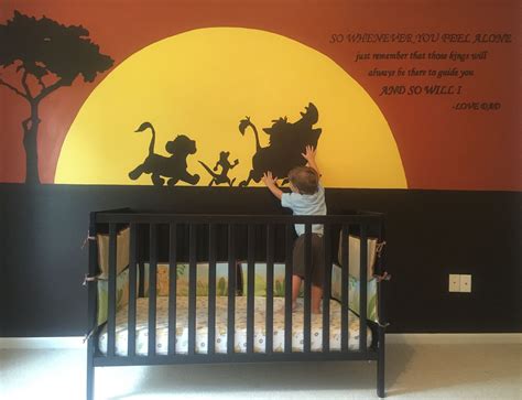 The Mural I Painted On Gunnars Wall With The Lion King Quote Baby