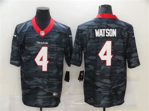 Men S Houston Texans 4 Deshaun Watson Black Gold 2020 Salute To Service Stitched Nfl Nike