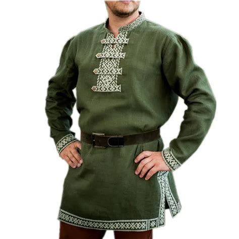 Mittelalterlichen Ritter Krieger Kost M Baumwolle Tunika Norman Viking