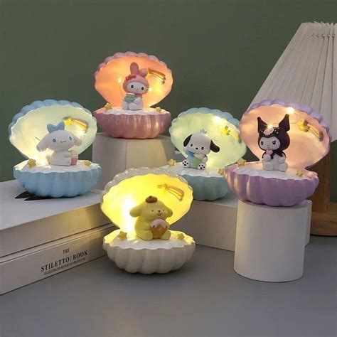 Sanrio Led Light Creative Shells Kuromi My Melody Pochacco