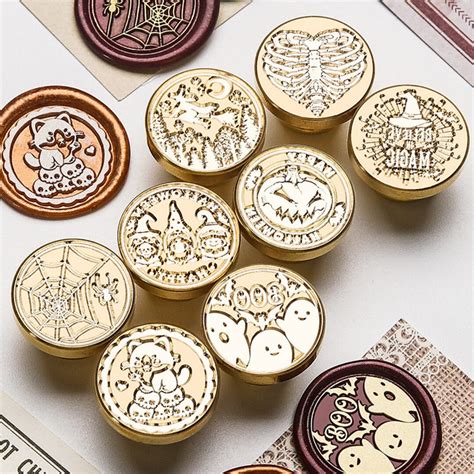 Halloween Wax Seal Stamps Spooky Wax Seals Ghost Wax Seals Creepy