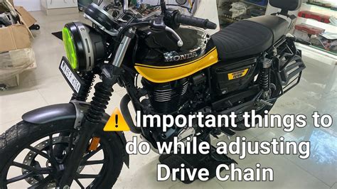 How To Adjust Drive Chain In 2022 Honda CB350 RS Tamil Adjust The