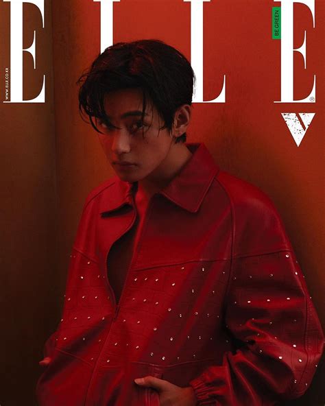 Btss V Kim Taehyung Stuns In Celine Photoshoot For Elle Koreas April Issue