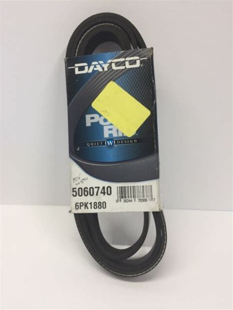 Dayco Poly V Ribbed Belt 6pk1880 Auxiliary Fan Drive Alternator Ebay