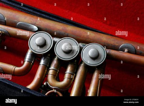 Rotary Valve Or Valved Trumpet Brass Instrument Stock Photo Alamy