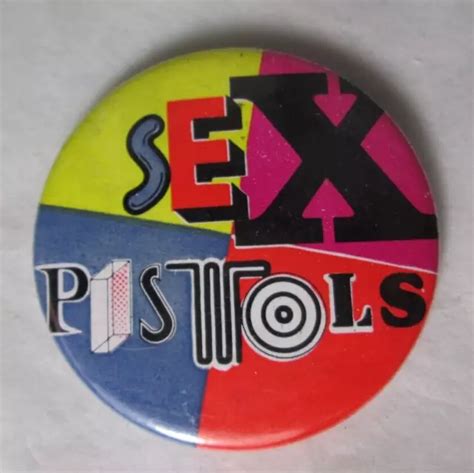 SEX PISTOLS VINTAGE Circa 1970s 38mm Pin Button Badge Punk New Wave EUR