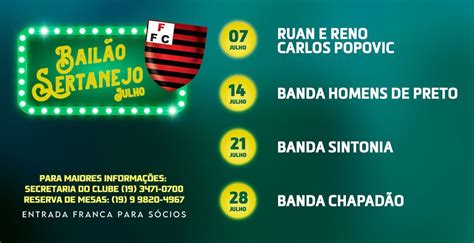 Bailão Sertanejo Julho 2024 Notícias Flamengo Futebol Clube