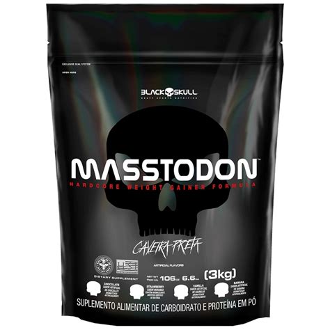 Hipercalorico Kg Masstodon Caveira Preta Refil Blackskull Shopee Brasil