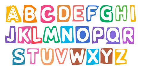 Cute ABC alphabet decorative letters. Alphabet For Children. Kids ...