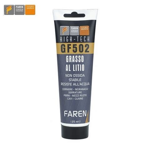 ATTREZZATURA MANUALE GF502 Faren Grasso Al Litio Universale Tubetto