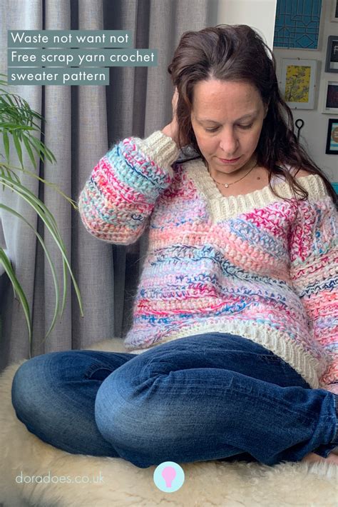 Easy Stashbusting Crochet Sweater Free Crochet Pattern Artofit