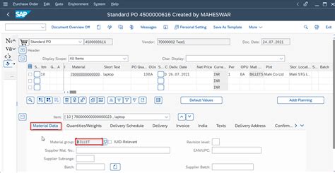 How To Create Purchase Order In Sap