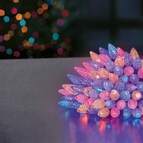 300 Led Pine Cone String Lights Rainbow 15m