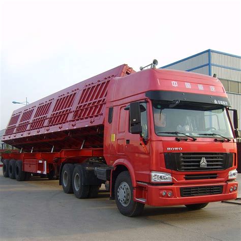 Ft Axles Aluminum Heavy Duty End Dump Semi Truck Trailers China