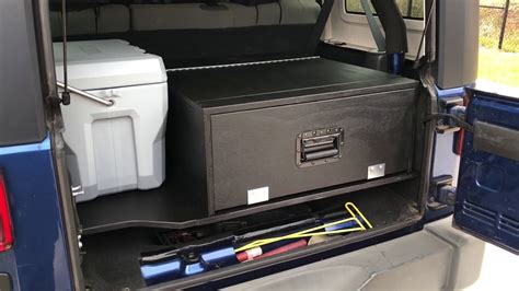 Custom Jeep Jk Suv Rear Storage Drawer Diy Youtube