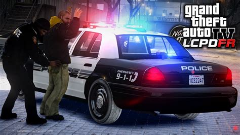 GTA 4 LCPDFR Day 41 Leftwood Police CVPI Snow Patrol GTA 4 Mods