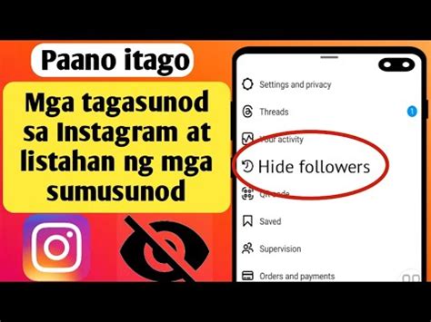 Paano Itago Ang Sumusunod Na Listahan Sa Instagram Itago Ang Listahan