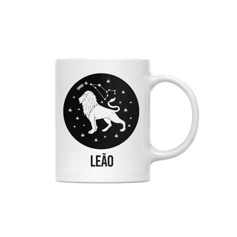 Caneca Signo Leão Loja Use DMND Elo7 Produtos Especiais