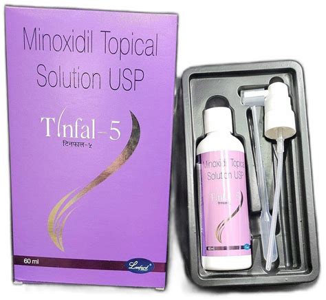 Tinfal Minoxidil Topical Solution Usp For Hair Treatment Packaging