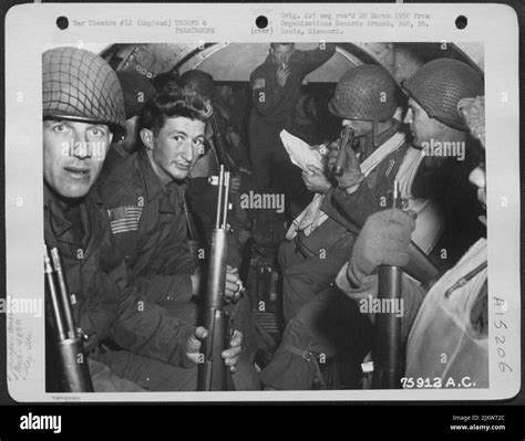 Paratroopers Of The Th Troop Carrier Group Aboard A Douglas C