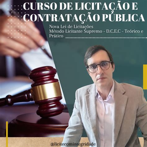 Curso de Licitação e Contratação Pública Conforme a Nova Lei de