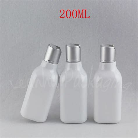 Ml White Square Plastic Bottle Cc Empty Cosmetic Container