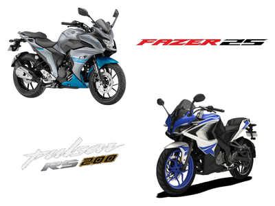 Pulsar Yamaha Fazer 25 Vs Bajaj Pulsar RS 200 Spec Comparison Times