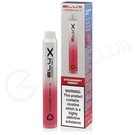 Strawberry Energy Elux Legend Mini II Disposable 3 For 10