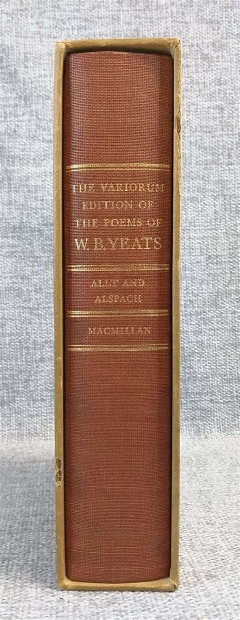 W B Yeats SIGNED Limited Variorum Edition Of The Poems Of W B Yeats