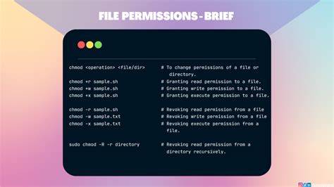 Permessi Sui File In Linux Come Usare Il Comando Chmod