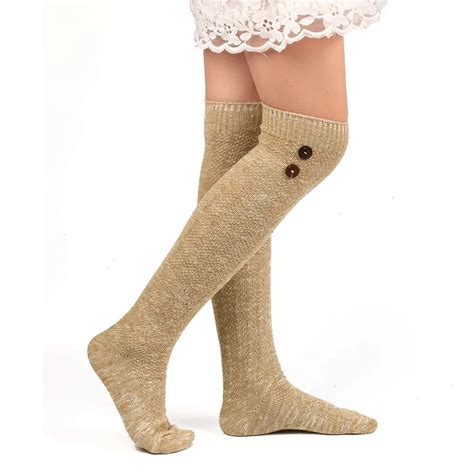 New Thigh High Socks Women Long Socks Over Knee Sock Warm Long Stocking