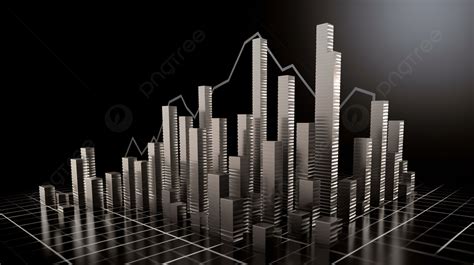 Visual Depiction Of A D Business Chart Rising Steadily Background