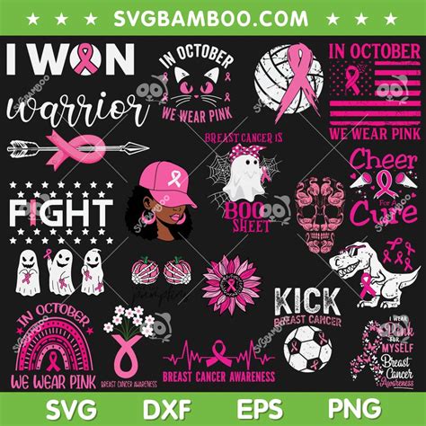 Breast Cancer Svg Bundle