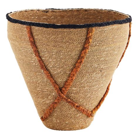 Madam Stoltz Bulrush Basket Beige Smallable