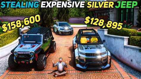 Gta 5 Stealing Expensive Silver Jeep Wrangler With Michael Real