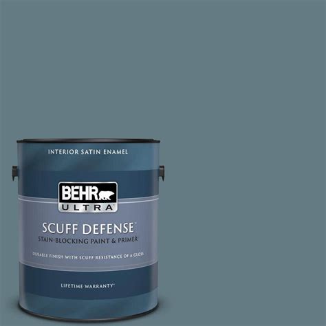 BEHR ULTRA 1 Gal 540F 5 Smokey Blue Extra Durable Satin Enamel