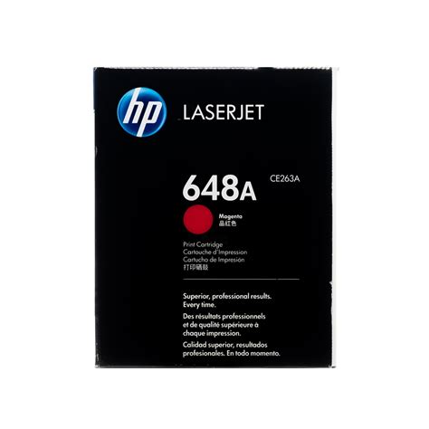 Original Hp 648a Magenta Laserjet Toner Cartridge Ce263a