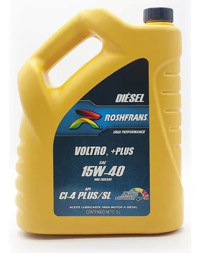 Aceite Motor 15w40 A Diesel Camion Voltro Sl 5l Roshfrans Envío gratis