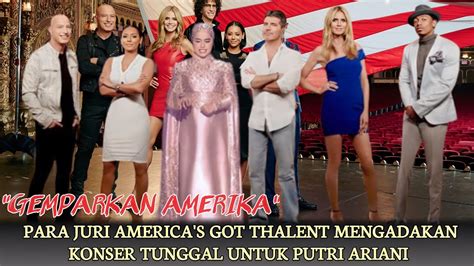 Juri Agt Mengadakan Konser Tunggal Victory Agt Bersama Putri Ariani Dgn