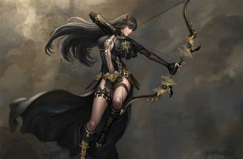 Wallpaper Women Fantasy Art Bow Artwork Archer Archery Arrow